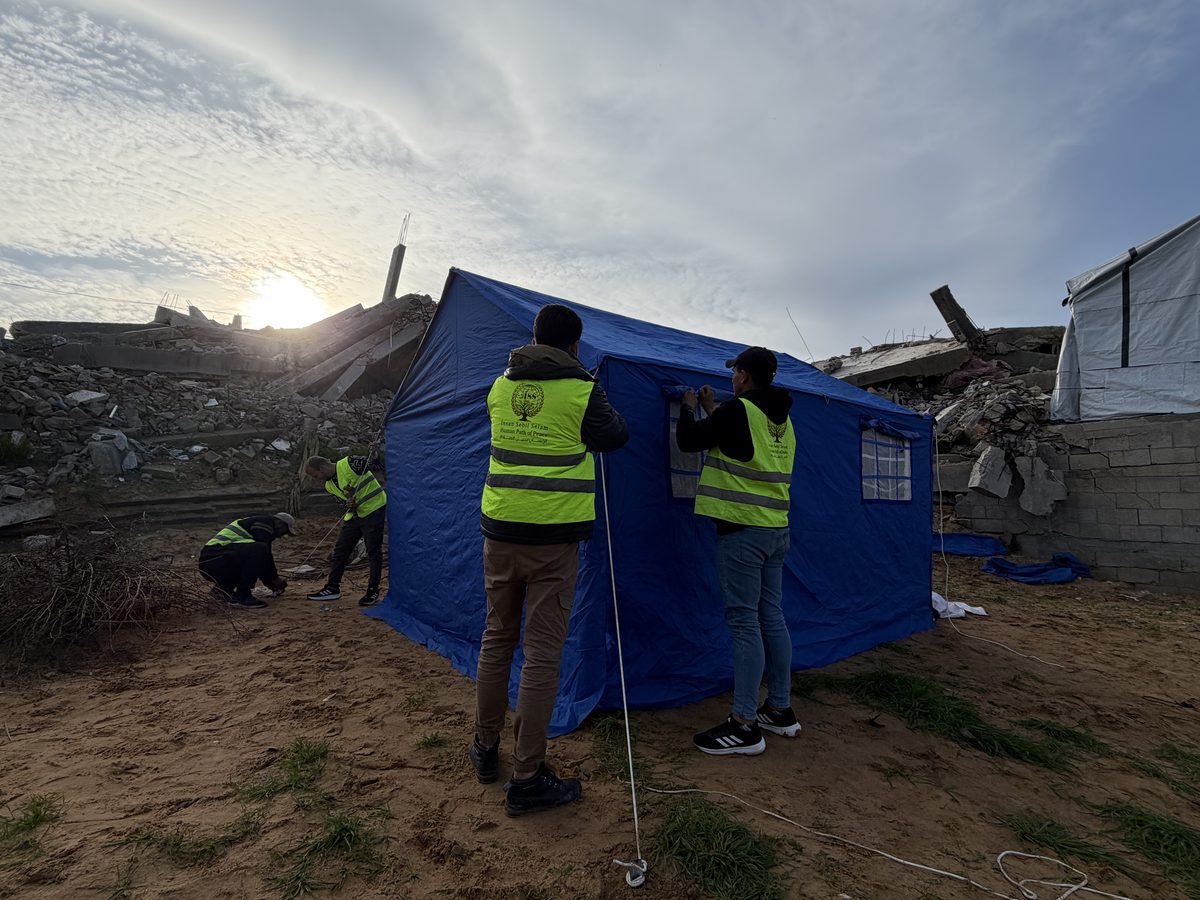 ISS Derneği çadır kurulumu